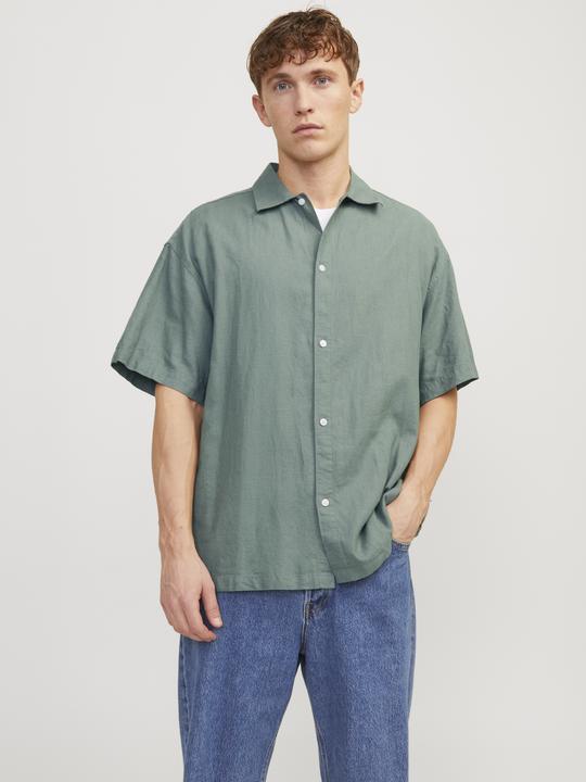 Actual product image Jack & Jones Jorfaro Linen Oversized Shirt Ss Sn (S)