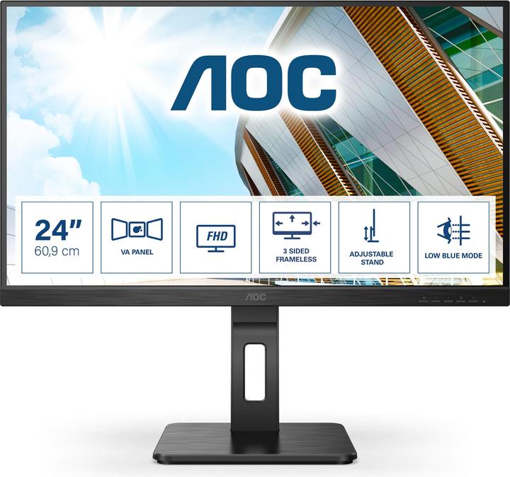 Produktbild AOC 24P2QM (1920 x 1080 Pixel, 23.80")