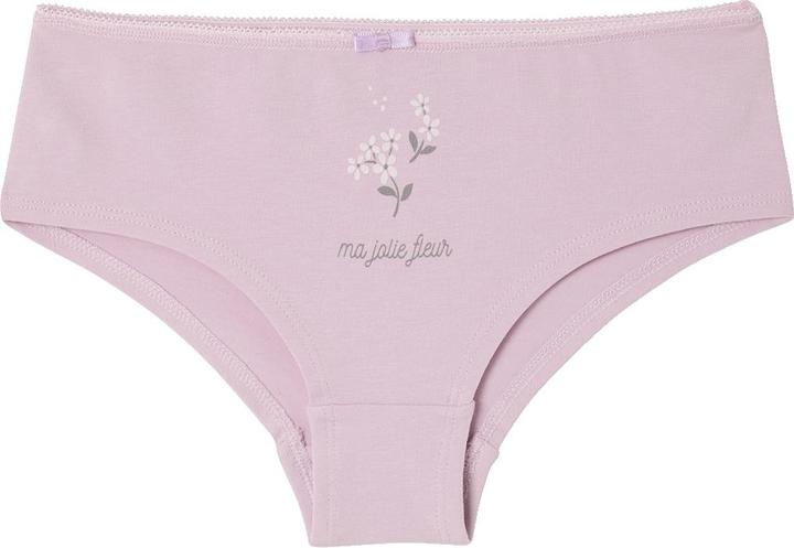 Produktbild Vertbaudet Bio-Kollektion: 5er-Pack Mädchen Shortys mit Blumen (110, 5er Pack)