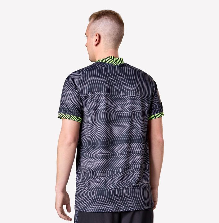 Produktbild Kipsta Damen/Herren Fussball Trikot kurzarm - VIRALTO II Wavy schwarz/neongelb (S)