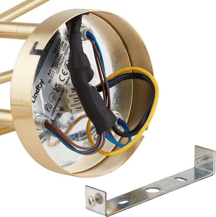 Produktbild Lindby Aloria Deckenleuchte, sechsflammig, gold (E27)