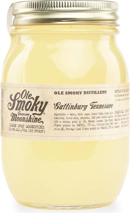 Actual product image Ole Smoky Moonshine Ole Smoky Tennessee Moonshine LEMON DROP 32,5% Vol. 0,5l