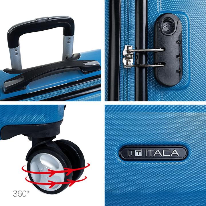 Produktbild Itaca Hartschalenkoffer-Set für Reisen (65 l, Handgepäck (bis 50l), M (50 - 90l))