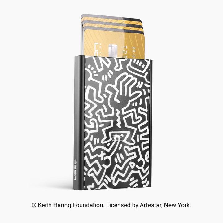 Ögon Kreditkartenetui K.HARING black+w Slider