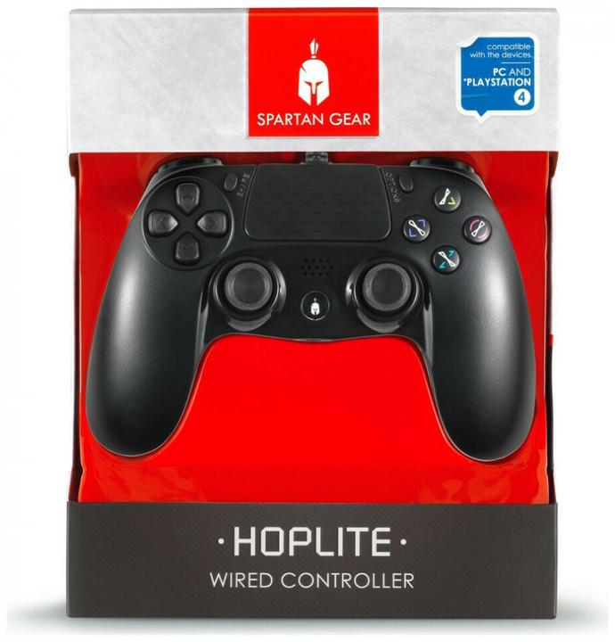 Actual product image Spartan Gear PS4 Controller Hoplite wired black compatible with PC and PS-4 (PS4, PC)