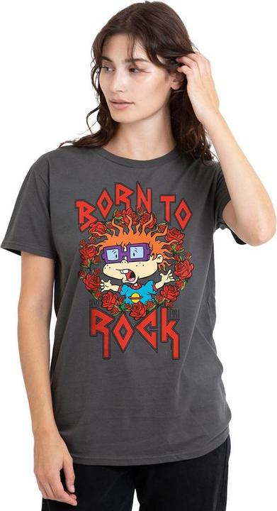 Actual product image Rugrats Unisex Adult Chucky Was Born To Rock T-Shirt (M)