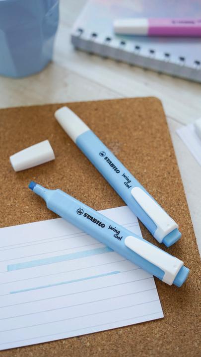 Immagine prodotto STABILO swing cool Evidenziatore pastello (Blu chiaro, 4 mm, 1 x)