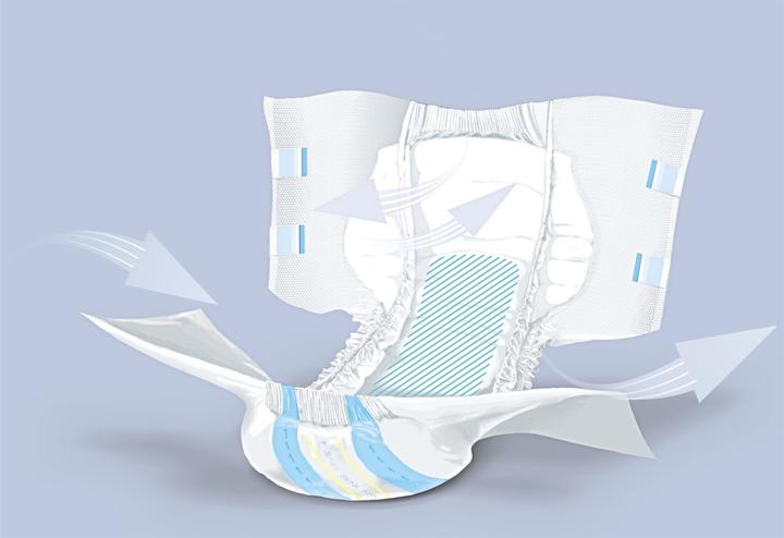 Immagine prodotto Seni Pantaloni da pannolino traspiranti circonferenza dell'anca 75-110cm 6 gocce (30 x, M, L, XL)