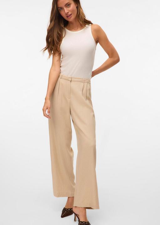 Actual product image Vero Moda VMMINDY Mid-rise waist trousers Wide leg trousers (W44/L30)