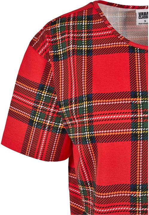 Actual product image Urban Classics Ladies AOP Tartan Short Oversized Tee (XS)