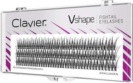 Actual product image Clavier Vshape Tufts Eyelashes 14Mm (Artificial eyelashes)