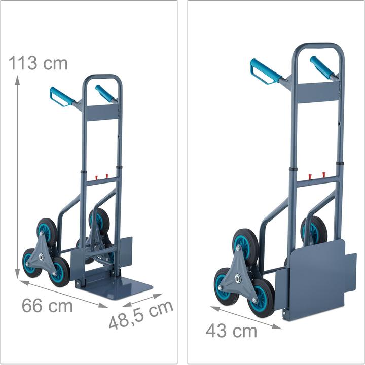 Actual product image Relaxdays Stair bag truck (200 kg)