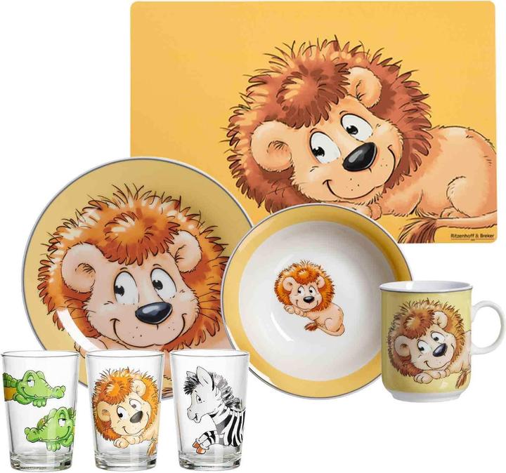Actual product image Ritzenhoff & Breker Geschirr-Set mit Kinderbecher Happy Zoo Löwe