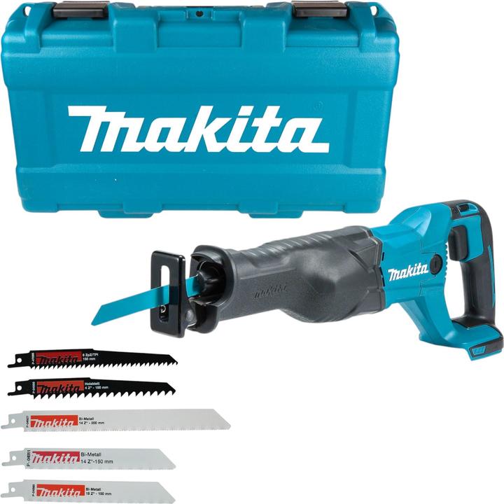 Produktbild Makita DJR 186 ZK Akku Reciprosäge Säbelsäge 18 V + Reciprosägeblatt Set ( P-83967 ) + Koffer -
