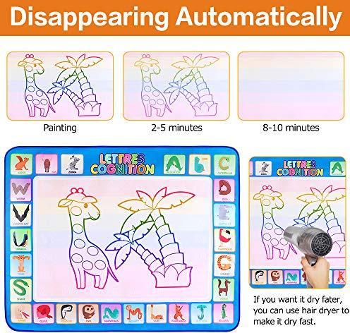 Actual product image Activity Board Water Doodle Mat Aqua Magic Doodle Painting Mat 100 * 78cm XL Aqua Drawing Painting Mat (100 x 78 cm)