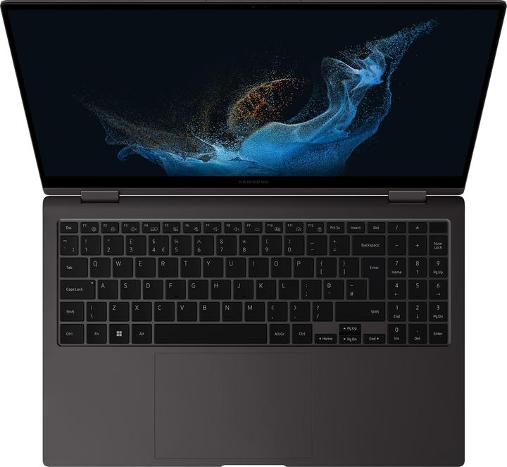 Produktbild Samsung Galaxy Book2 Pro 360 (Französische Tastatur) (15.60", Intel Core i7-1260P, 16 GB, 512 GB, Ohne Tastaturlayout)
