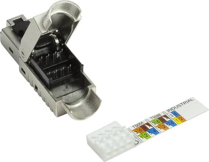 Immagine prodotto LogiLink Connettore cablato in campo, Cat.6A, schermato, testato MPTL (Connettore del cavo di rete)