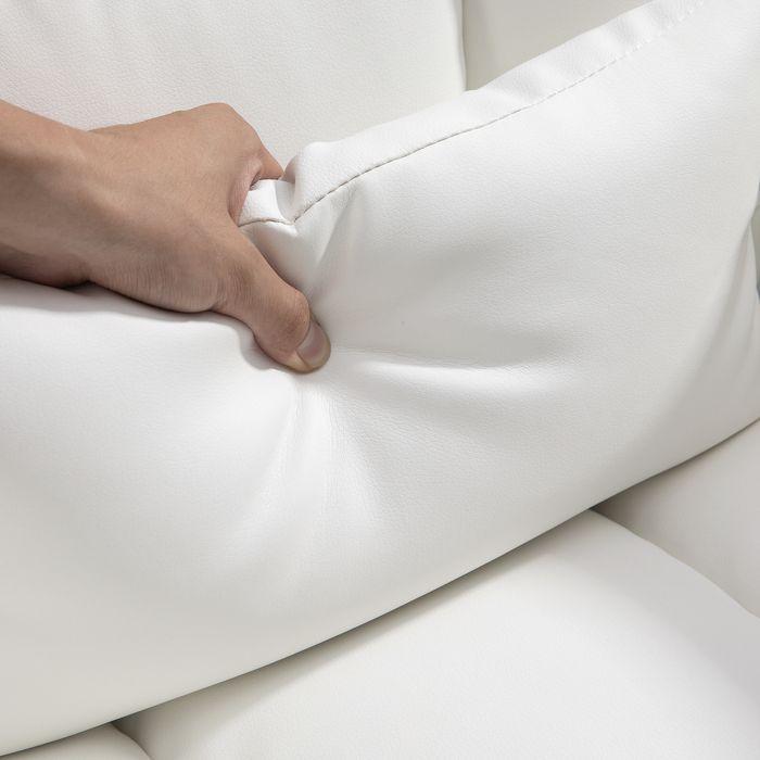 Actual product image Swisshandel24 Bürostuhl, Ergonomisch Schreibtischstuhl mit Liegefunktion, Lendenkissen, Weiss