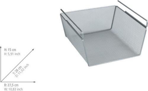 Immagine prodotto Wenko Cestino da appendere a scaffale (1 x, 28 x 28 x 14 cm)