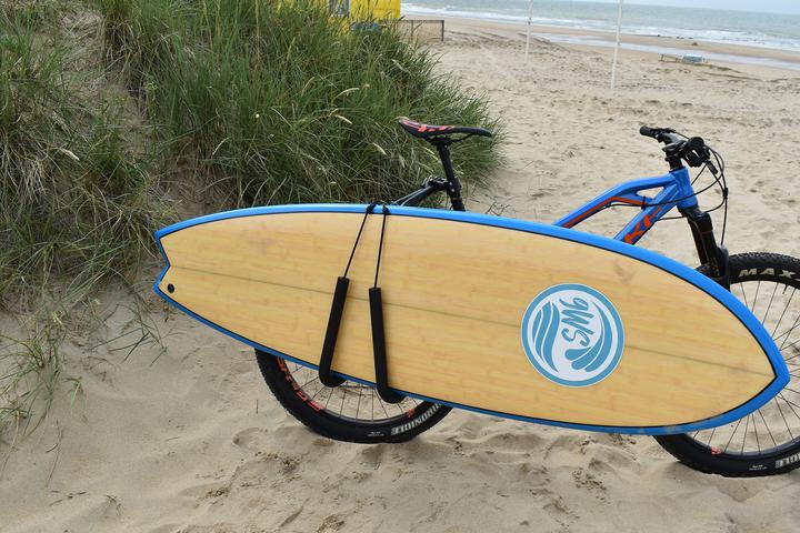 Actual product image 9WS Porte-Surf pour vlo fixation sur la tige de selle