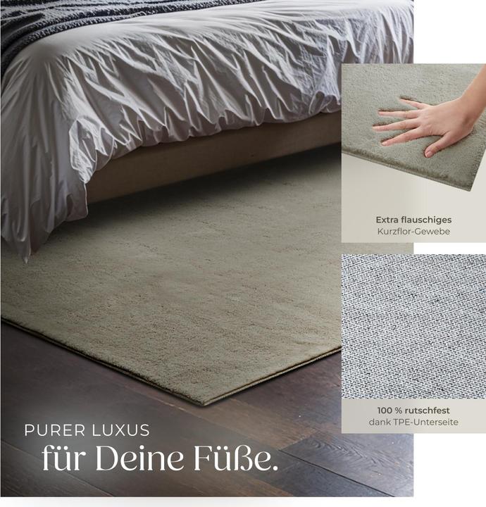 Produktbild tectake Kurzflorteppich Soft Zone (120 x 170 cm)