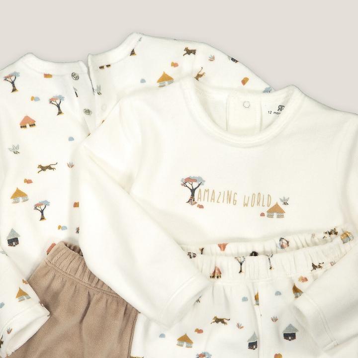 Actual product image La Redoute Collections 2 Pack Velvet Pyjamas (60)