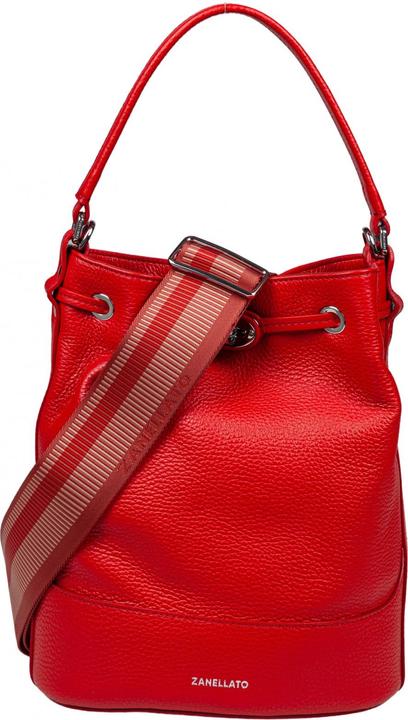 Produktbild Zanellato monda daily day s leather bucket bag red color