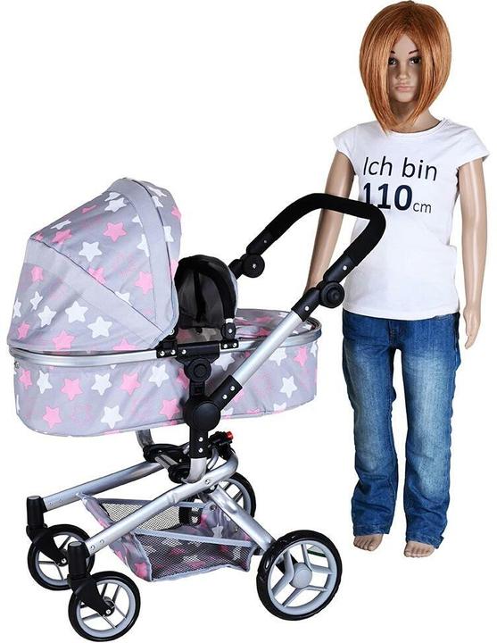 Produktbild Knorrtoys Puppenwagen Boonk - "star grey pink"