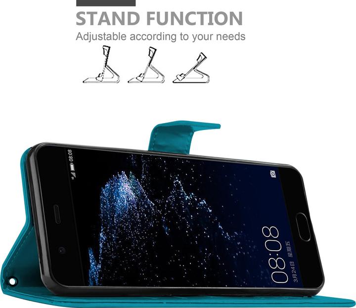 Productafbeelding Cadorabo Bloemen Boekomslag (Huawei P10)