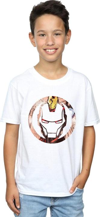 Image du produit - T-shirt IRON MAN MONTAGE SYMBOL - Garçon (140, 146)