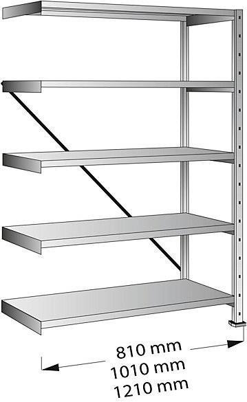 Immagine prodotto Scholz Scaffalatura industriale e di stoccaggio senza bulloni, altezza 1920 mm, 5 ripiani
