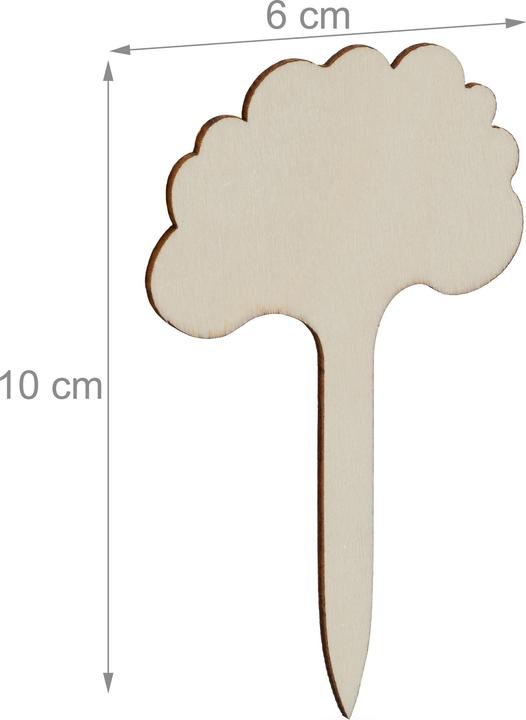 Image du produit Relaxdays 100x fiches pour plantes (20 cm, 6 cm)