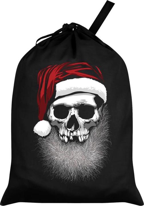 Actual product image Grindstore Santa sack with Father Christmas skull