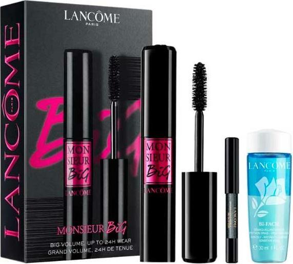 Lancôme Monsieur Big Mascara Set Monsieur Big Mascara 10ml + Drama Liquid Pencil Mini + Bi-Facil 30ml (01, Schwarz)