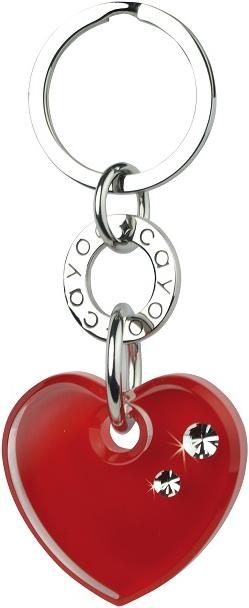 Actual product image Cayoo Heart Keyring Keyring Keyring, Cherry
