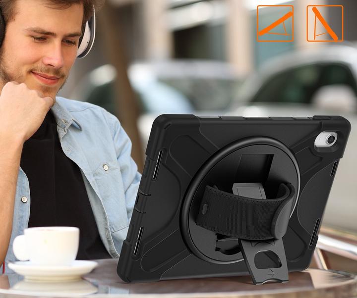 Produktbild DLH Reinforced Case With Shoulder Strap Rotating Handle And Stand (Ipad 10)