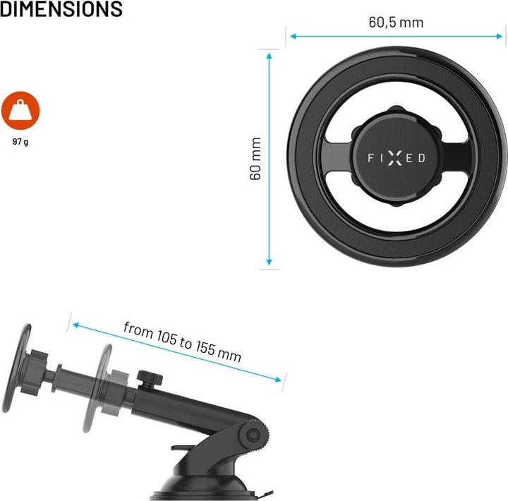 Actual product image Fixed MagMount XL, black