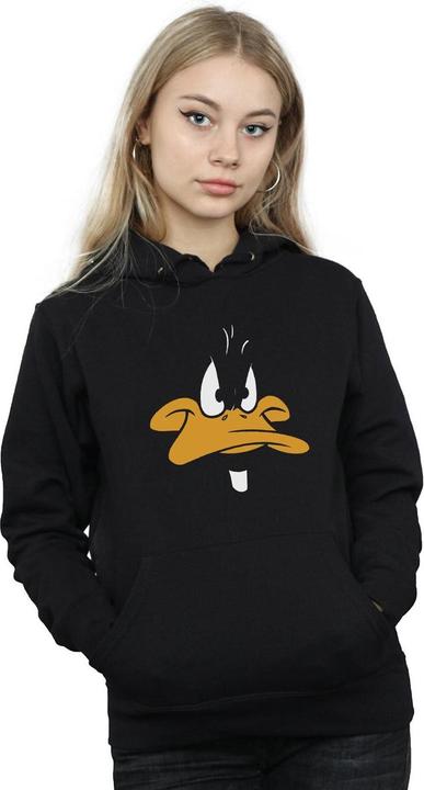Actual product image Looney Tunes Womens/Ladies Daffy Duck Big Face Hoodie (L)