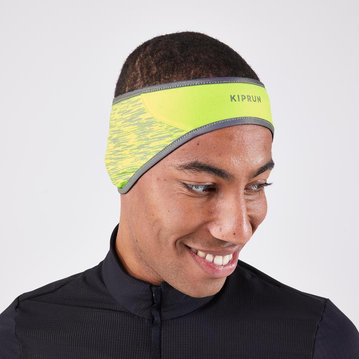 Produktbild Kiprun Lauf-Stirnband - Warm + neongelb