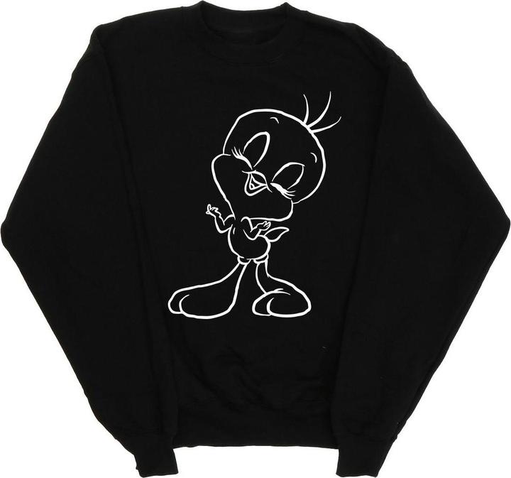Actual product image Looney Tunes Mens Tweety Pie Outline Sweatshirt (XL)