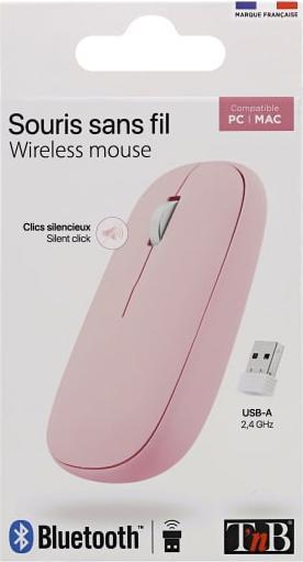 Image du produit T'nB Souris sans fil Bluetooth Color (Rose) (Sans fil)