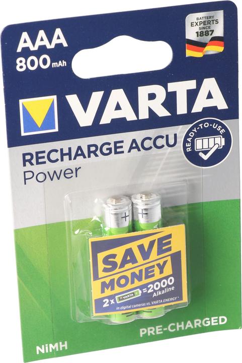 Immagine prodotto Varta Ricarica Accu Power (2 pz., AAA, 800 mAh)