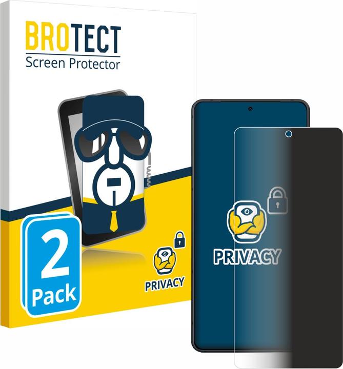 Productafbeelding BROTECT Anti-spionnetje privacyfolie Beschermfolie tegen blauw licht (2 Stuk, Asus Zenfone 11 Ultra)