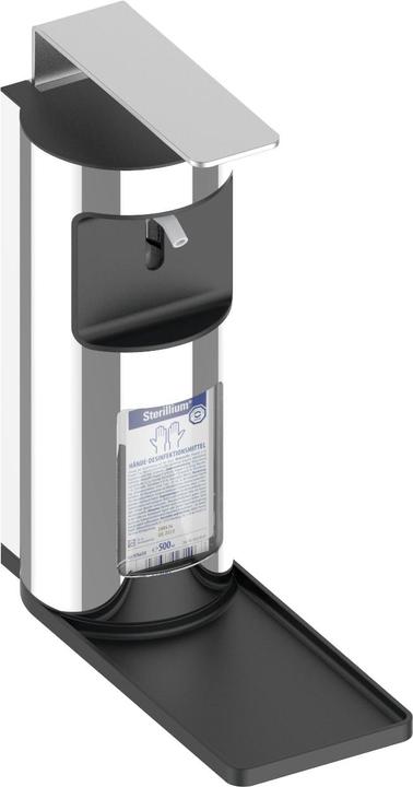 Actual product image Keuco PLAN disinfectant dispenser for liquid soap and liquid disinfectant, 1100ml, with window for f