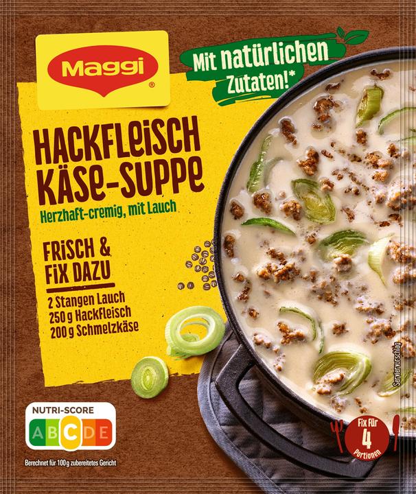 Image du produit Maggi FIX Soupe de viande hachée au fromage et poireaux (46 g)