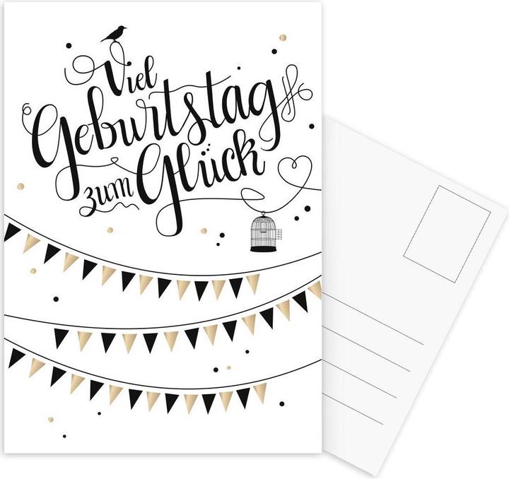 Produktbild Juniqe Viel Geburtstag zum Glück - Geburtstage (10 Stk.)
