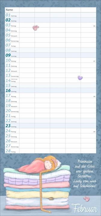 Actual product image times&more Magic creatures family planner 2025 (21 x 45 cm, Hardcover, German)