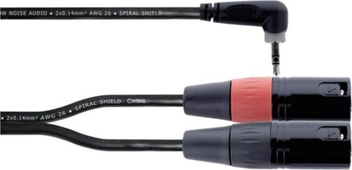 Produktbild Cordial EY 3 WRMM XLR Y-Adapter (1x Klinkenstecker 3.5 mm - 2x XLR-Stecker 3 pol (3 m)