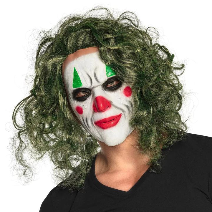 Actual product image Boland Latex Head Mask The Villain With Hair