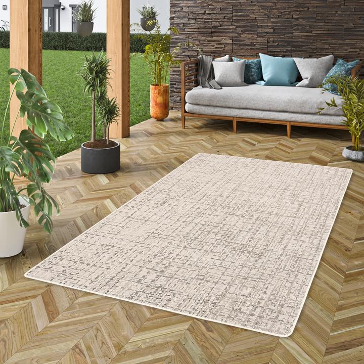 Produktbild Snapstyle In & Outdoor Teppich Flachgewebe Oslo Karo Modern (80 x 400 cm)